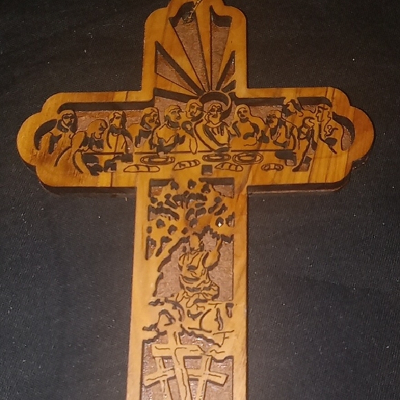 Christian Cross Ornament / Palm Cross Jesus Christian - Picture 4 of 4